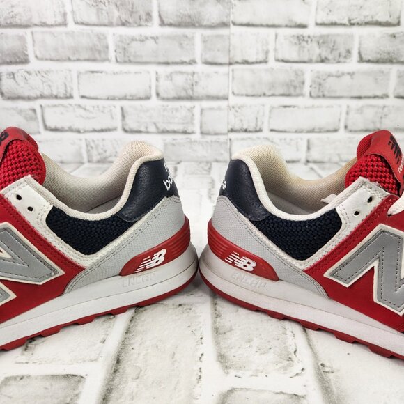 New Balance 574 Women's Sz 8 B Eclipse Red Classic Running Sneaker Shoes WL574SA - Picture 4 of 10